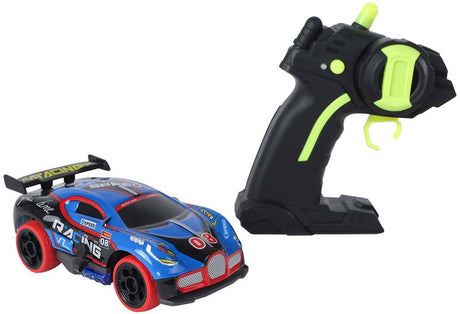 Van Manen Veenendaal BV Roadstar RC voiture de rallye contrôlée avec lumière 2,4 GHz bleue, 13 cm