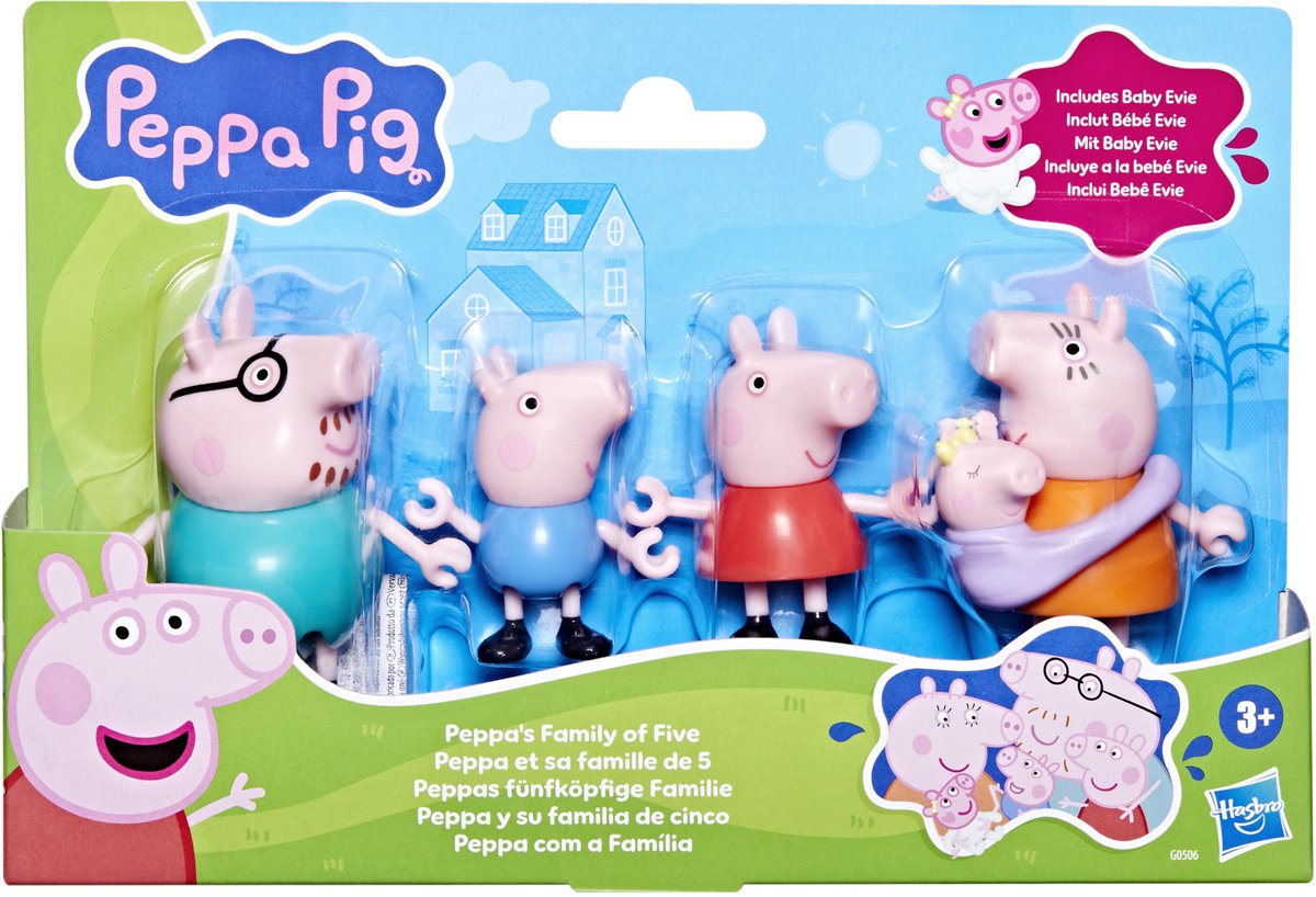 Ensemble de jeu familial Peppa Pig - 5 pièces.