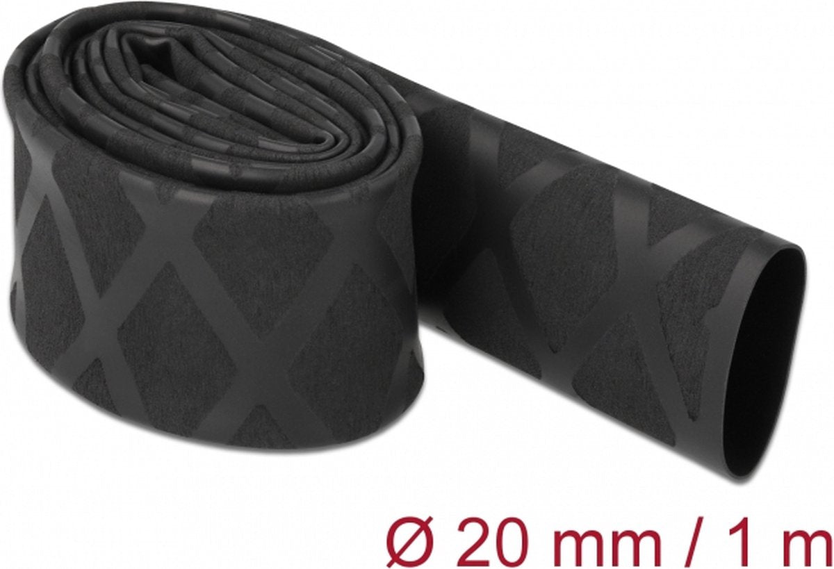 Delock 19593 - gaine thermorétractable - noir - polyoléfine - 100 cm - 2 cm - 1 pièce(s)