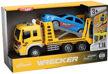 Lobbes Toys BV Transporteur Dépanneuse avec lumière et son de voiture