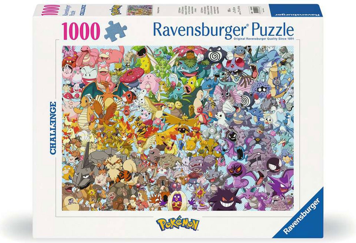 Ravensburger Jigsaw Puzzle Pokémon Personnages, 1000st.