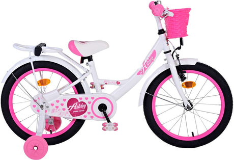 Vélo pour enfants Volare Ashley - Filles - 18 pouces - Blanc