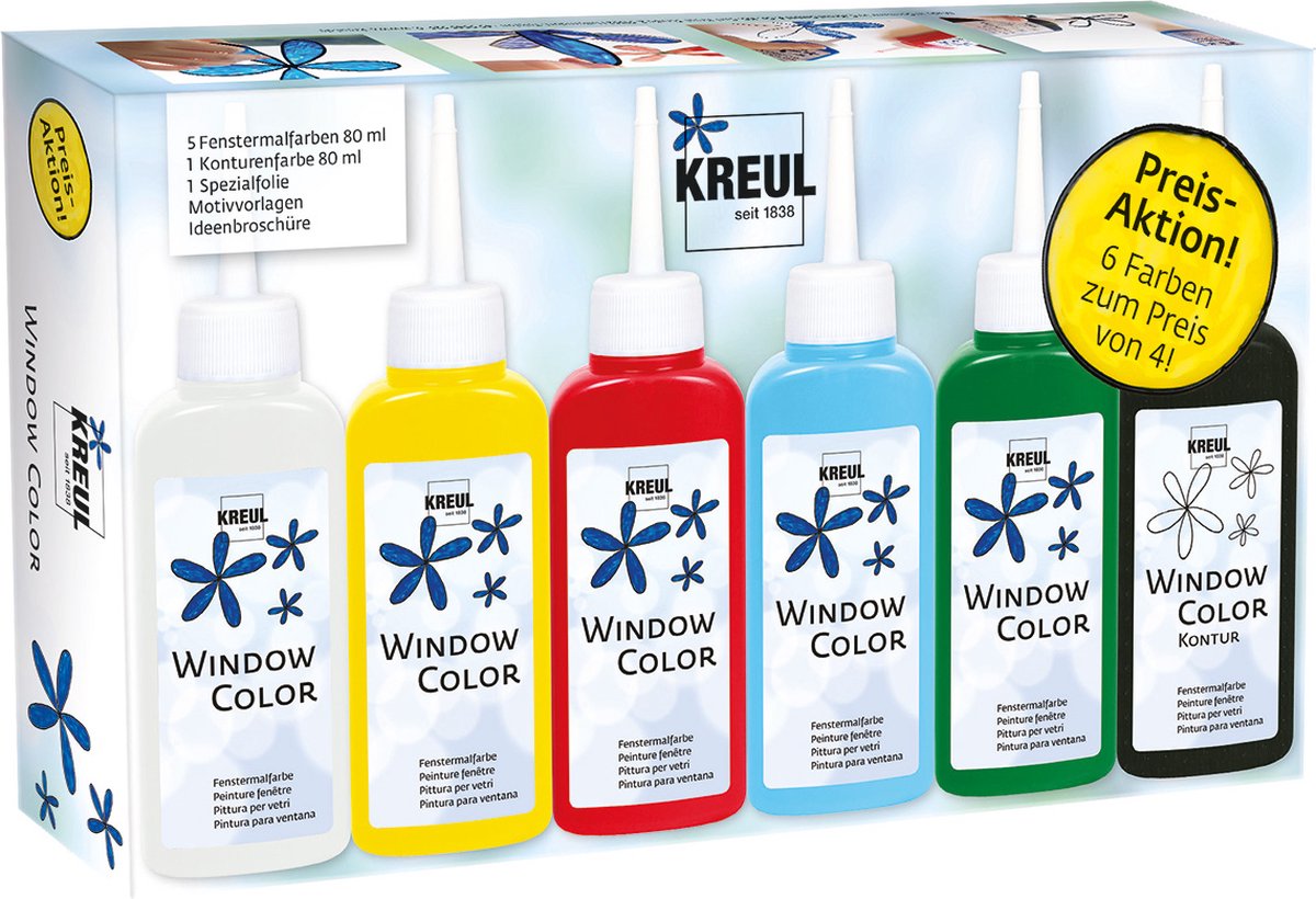 Kreul hobby line glas design actie set