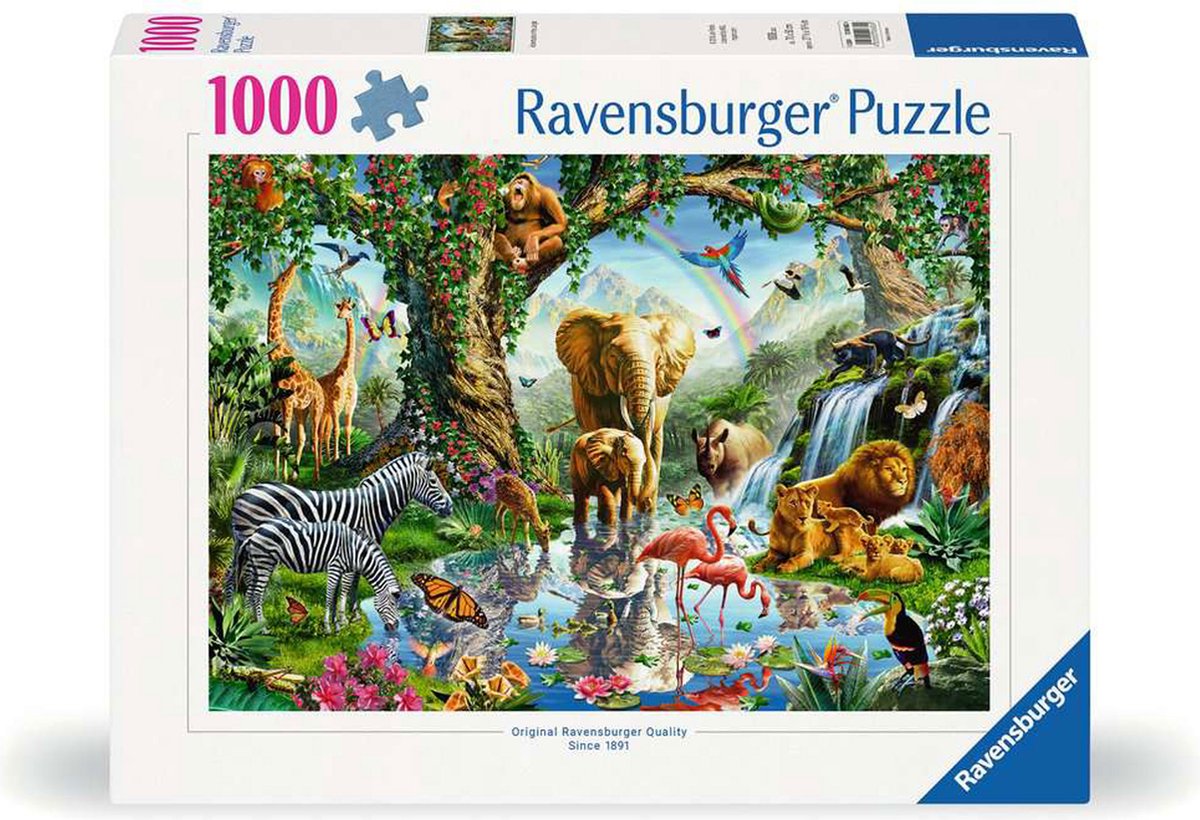 Ravensburger Jigsaw Puzzle Adventures in the Jungle, 1000st.