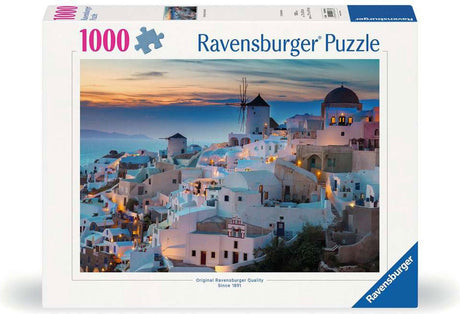 Ravensburger Jigsawn Evening à Santorini, 1000st.