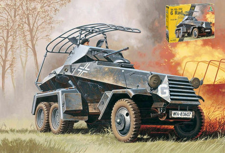 Maquette Italeri véhicules militaires - 6433 sd. kfz. 232 6 rads. plastique - 1:35 - modélisme