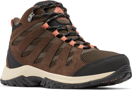 Columbia redmond™ iii mid waterproof bottes de randonnée femme - cordovan, corail foncé - taille 42