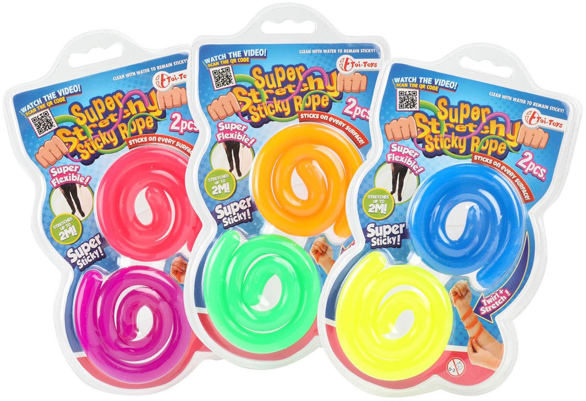 Cordes extensibles collantes Toi-toys, 2 pcs.