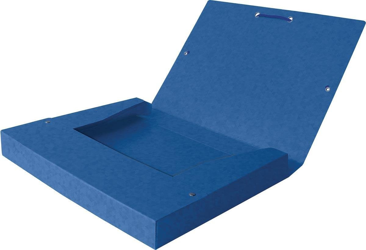 Oxford elastobox top file+ a4 25mm bleu