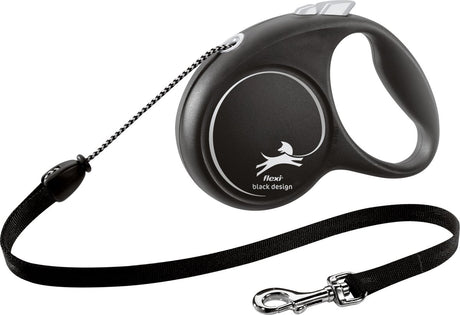 Ligne rétractable Flexi cordon design noir noir
