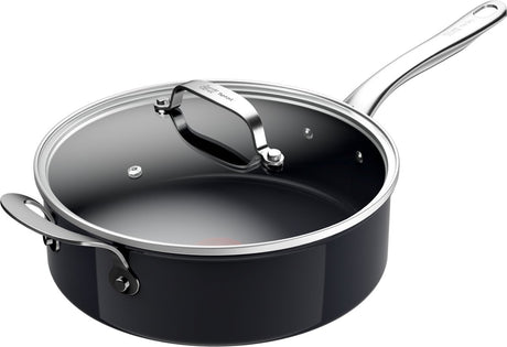 Poêle à frire Jamie Oliver by Tefal Prima - ø26 cm - céramique - convient à toutes les sources de chaleur - avec couvercle en verre