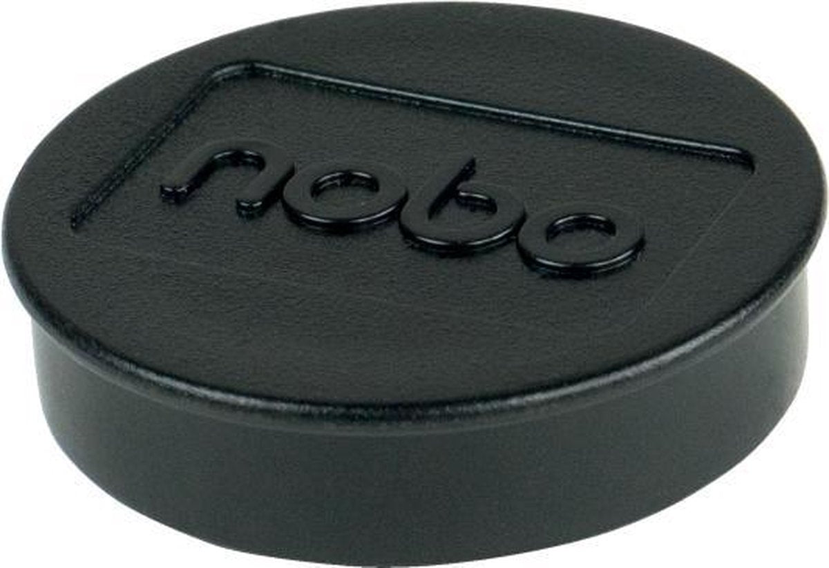 Aimants magnétiques pour tableau blanc Nobo - pack de 10 - aimants 38 mm - noir