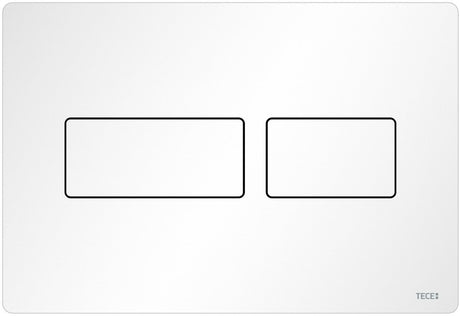 Plaque de commande solide Tece - 22x15cm - technologie duo flush - blanc mat