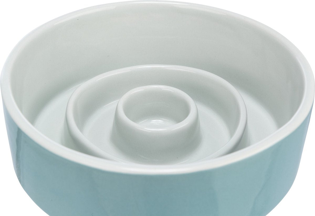 Trixie gamelle alimentation lente céramique gris bleu