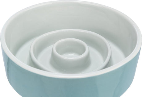 Trixie gamelle alimentation lente céramique gris bleu