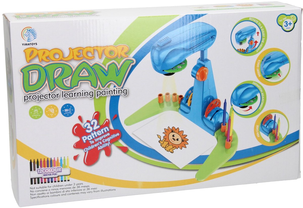 Projecteur de dessin apprendre à dessiner, 26 pcs.