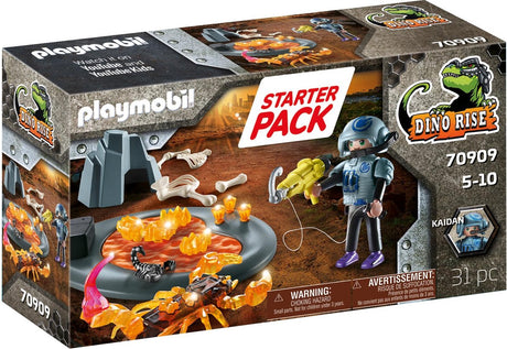 Playmobil dino Rise starter pack lutte contre le scorpion de feu - 70909