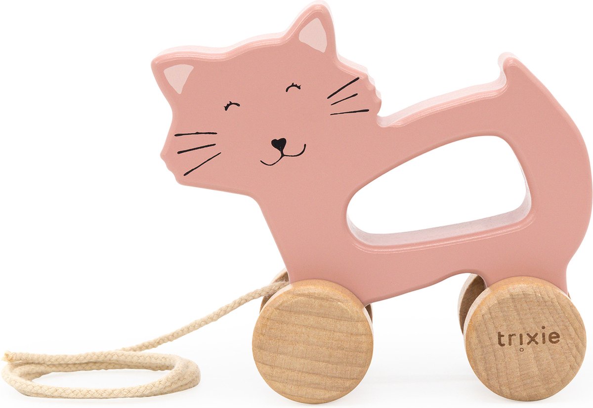 Figurine à tirer en bois Trixie - Mme. chat