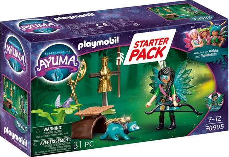 Playmobil Ayuma starter set chevalier fée avec raton laveur - 70905
