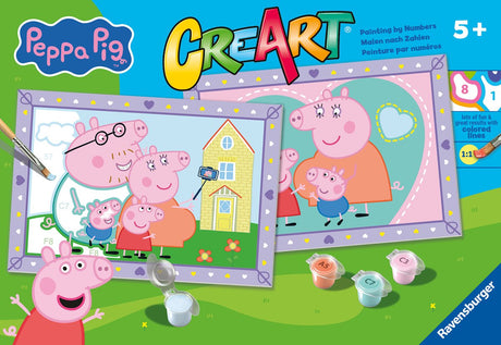 Ravensburger Creart Peinture par numéros – La famille de Peppa