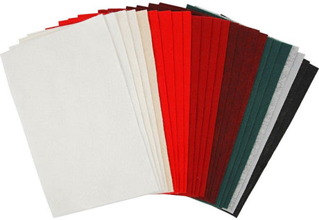 Creativ company hobby feutre différentes couleurs, 24 feuilles