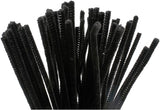 Chenille Black 30 cm, 50e.