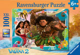 Ravensburger puzzle Vaiana 2 départ pour de nouveaux mondes - puzzle - 100 pièces XXL