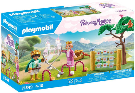 Playmobil princesse magique enfants royaux dans l'aire de jeux 71849