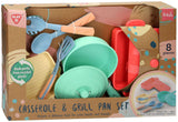 Ensemble de jeu poêle à frire et poêle à griller Playgo - 8 pièces.