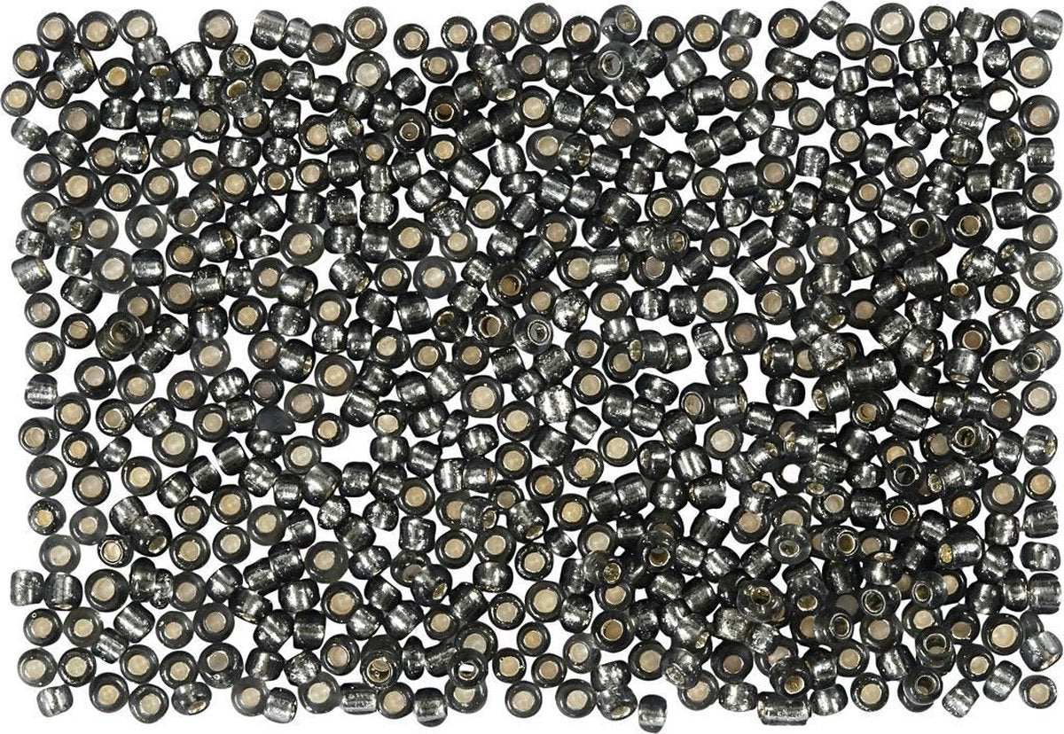 Perles de rocaille Creativ company, taille 15 0 mm, d : 1,7 mm, 500 gr, gris vert