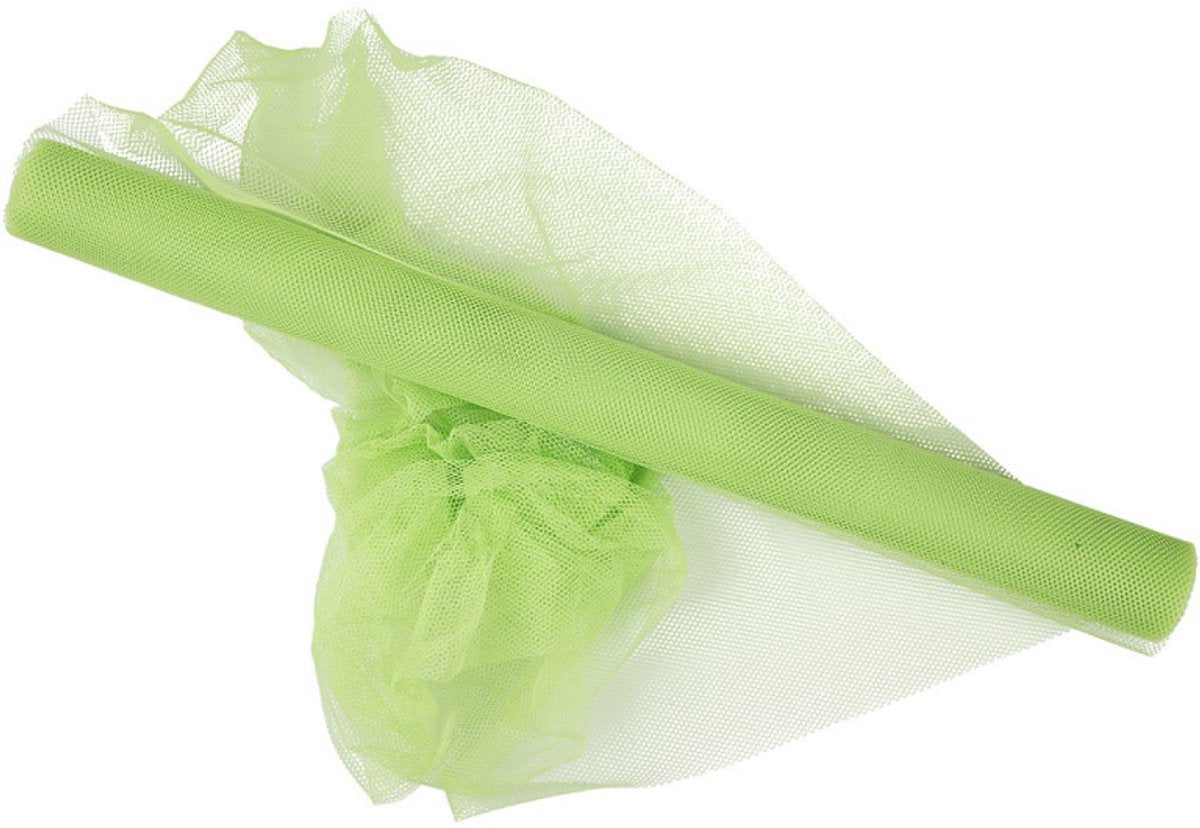 Tulle Creativ company, l: 50 cm, vert fluo, 5 m 1 rouleau