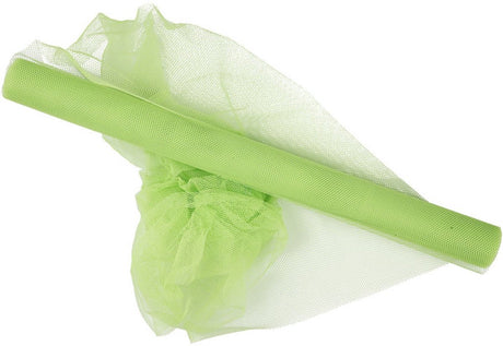 Tulle Creativ company, l: 50 cm, vert fluo, 5 m 1 rouleau