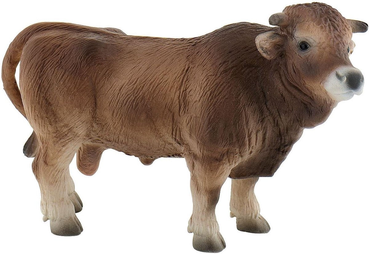 Bullyland 62624 – figurine de jeu et figurine de collection Taureau alpin Peter – env. 10,5 cm – réaliste et richement détaillé – idéal comme figurine de jeu éducative, décoration de gâteau ou petit cadeau pour les enfants à partir de 3 ans.
