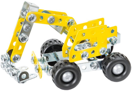 Coffret de construction Eitech ® – Kit de construction mini-pelle – 116 pièces – Kit de construction en métal avec outils – Jouets de construction – à partir de 6 ans