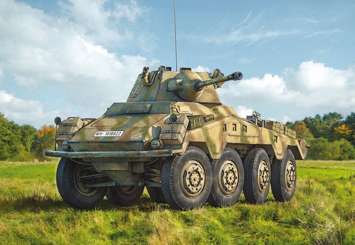 Maquette Italeri véhicules militaires - 6572 sd.kfz. 234 2 puma plastic - 1:35 - construction de modèles