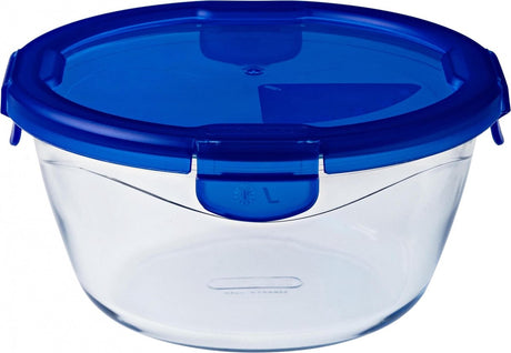 Pyrex - bol Cook Go rond avec couvercle 1,6 litre - transparent