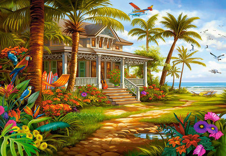 Castorland puzzle Palm House 1500 pièces de puzzle amusant.