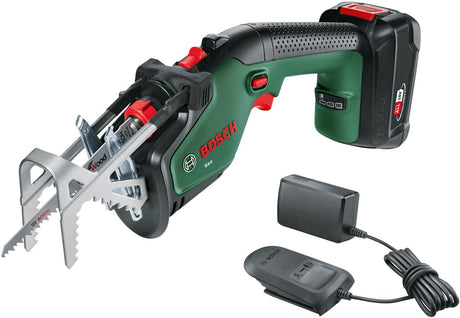 Scie de jardin à batterie Bosch Keo 18 - diamètre de coupe de 80 mm - avec batterie 18 V et chargeur