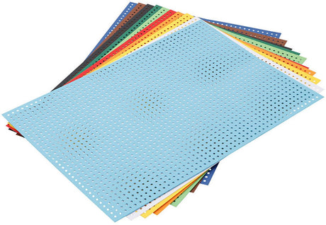Creativ Company Cross Stitches Cardboard Diverses couleurs, 10 feuilles