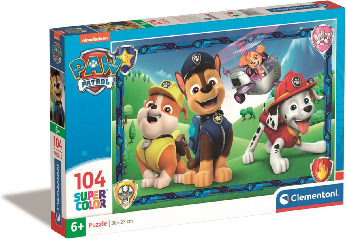 Puzzle Clementoni - Pat' Patrouille, 104 pièces.