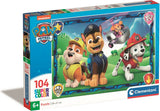 Puzzle Clementoni - Pat' Patrouille, 104 pièces.