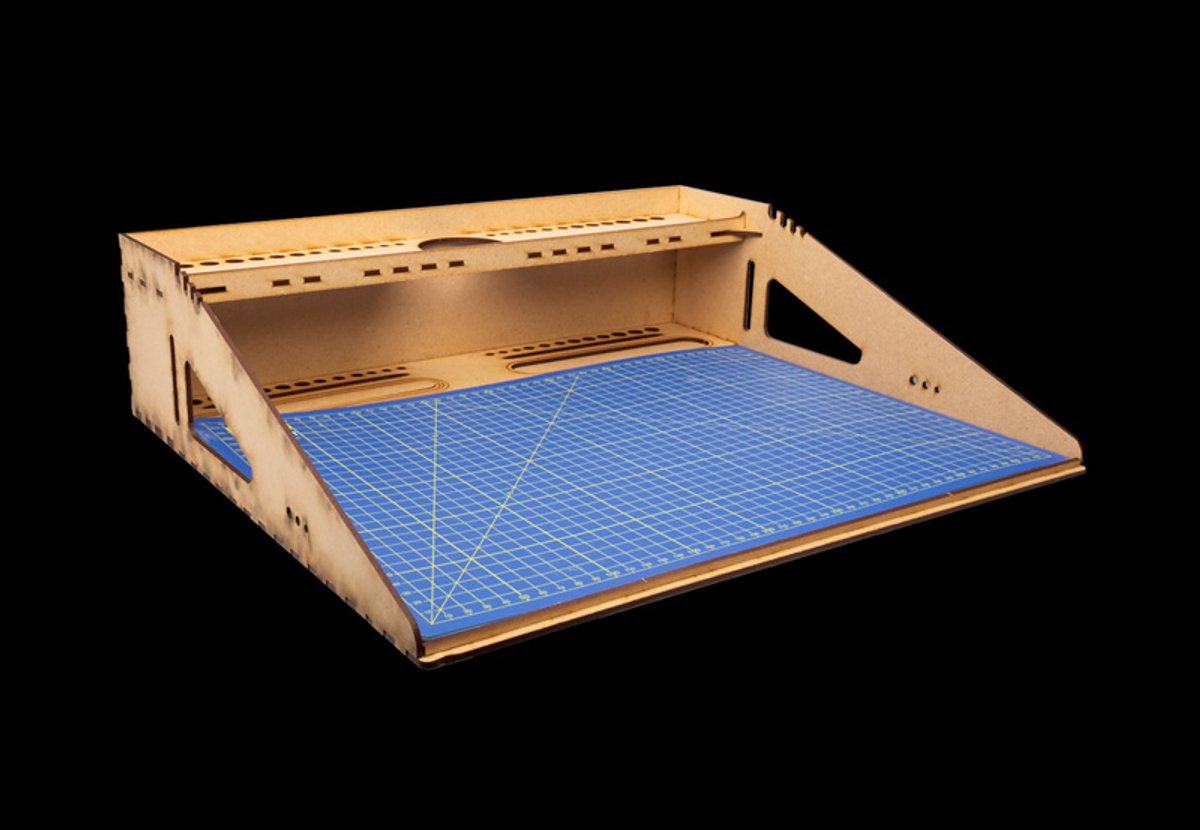 Tapis de découpe Italeri - 50833 poste de travail pour modélisme - MDF - support format A3