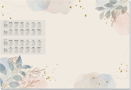 Sous-main Sigel - jardin pastel - avec calendrier 2024 2025 - si-ho304
