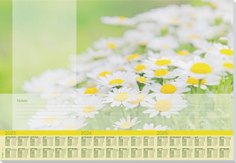 Dessous de verre design Sigel - papier - jolies marguerites - a2 - années 2023 2024 2025 - si-ho307