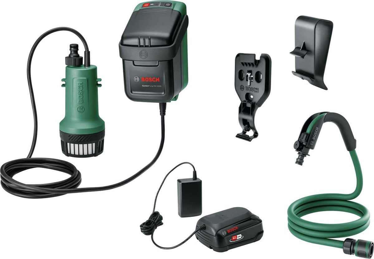 Pompe de jardin Bosch pour la maison et le jardin Pompe de jardin à batterie 18v 540 l h 1,8 m