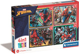 Clementoni puzzles merveille spiderman, 4en1