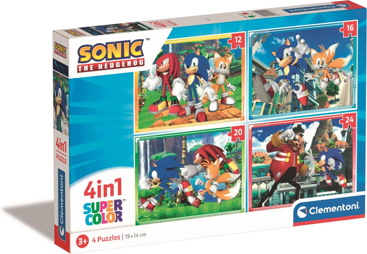 Clementoni puzzles sonique, 4en1