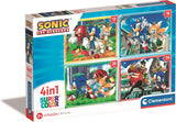 Clementoni puzzles sonique, 4en1