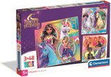 Clementoni puzzle licorne académie - 3x48pcs.