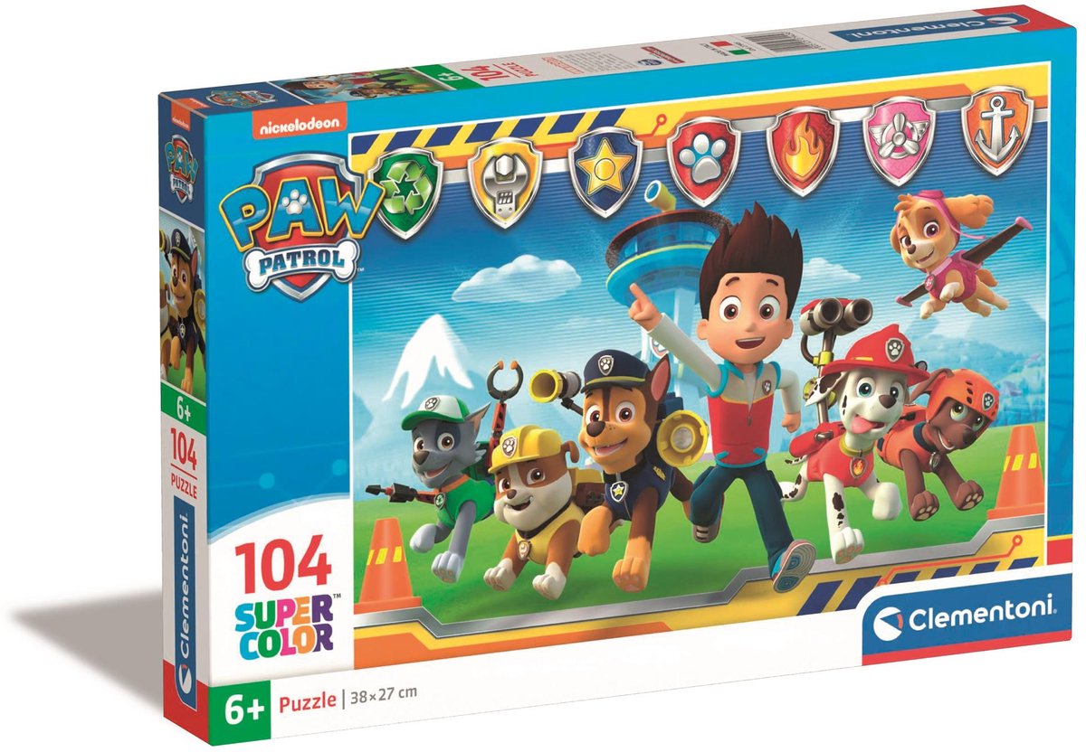 Clementoni - puzzle - 104 pièces - Paw Patrol - puzzle enfant - à partir de 10 ans